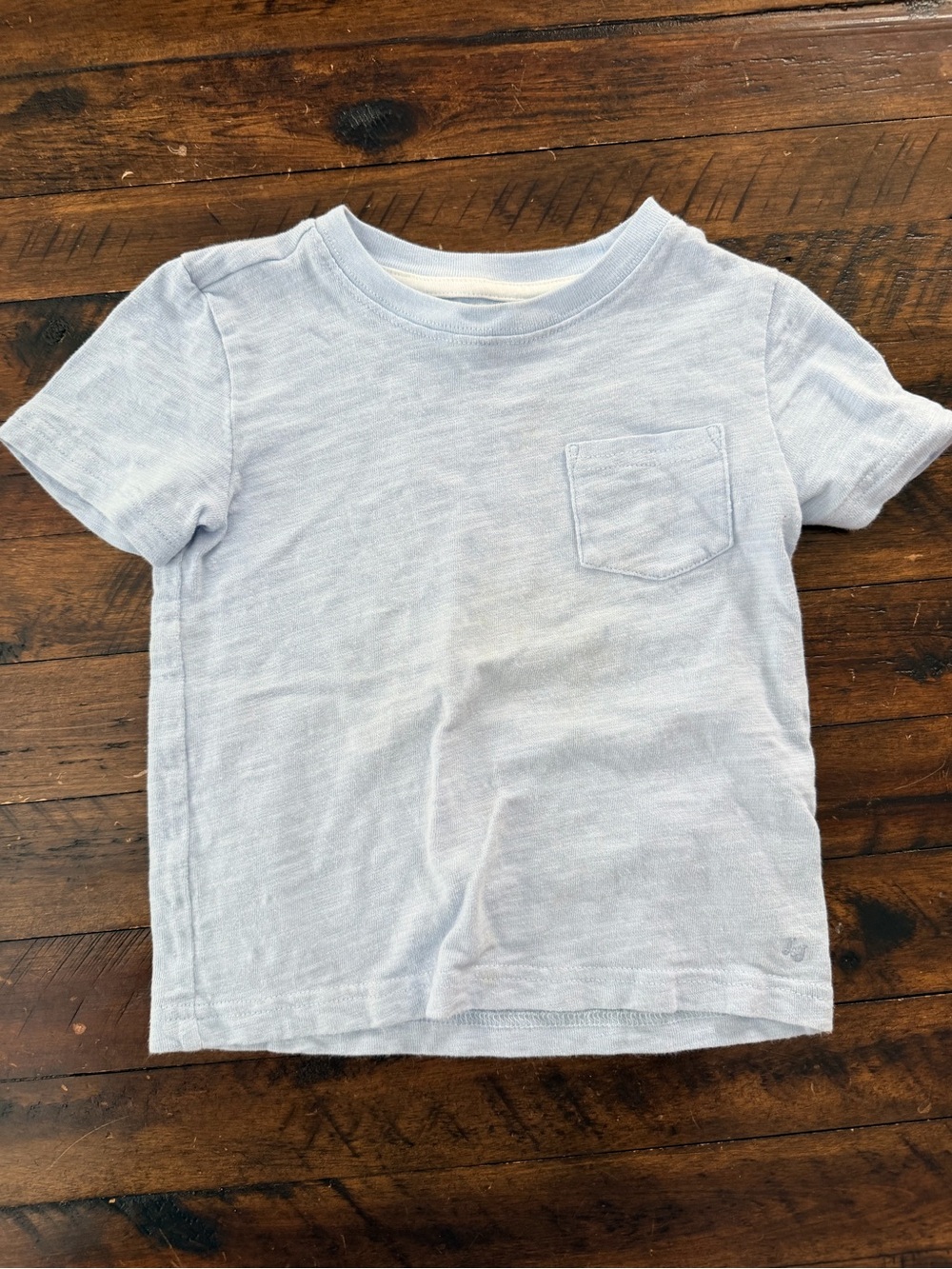 Janie and Jack Light Blue Short Sleeve Pocket Tee